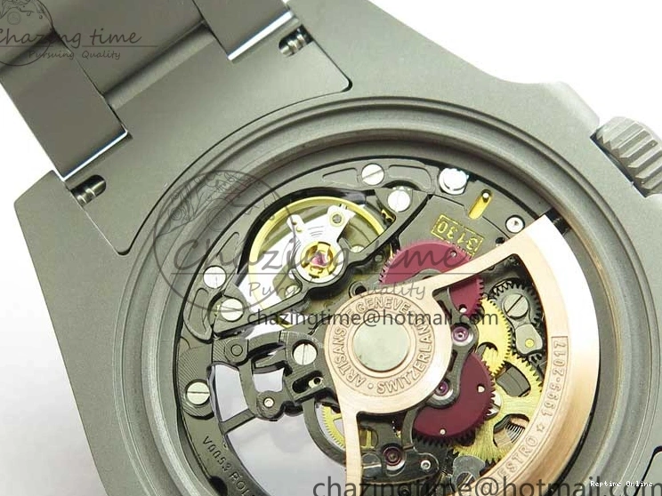 0522 Submariner 116610 Andrea Pirlo Sandblasted ROF Best Edition Carbon Bezel on Skeleton DIal SA TimelessDesign 2789